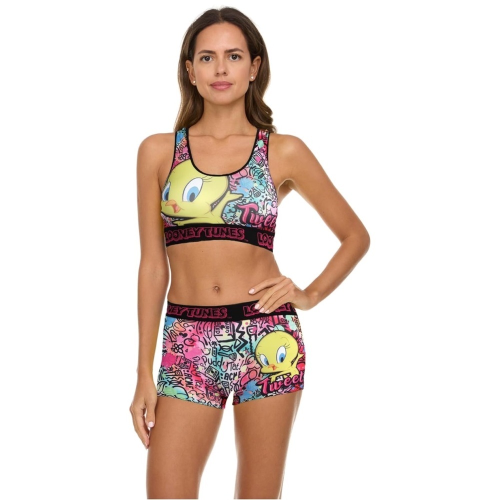 Warner Bros. Looney Tunes Tweety Sports Bra Set